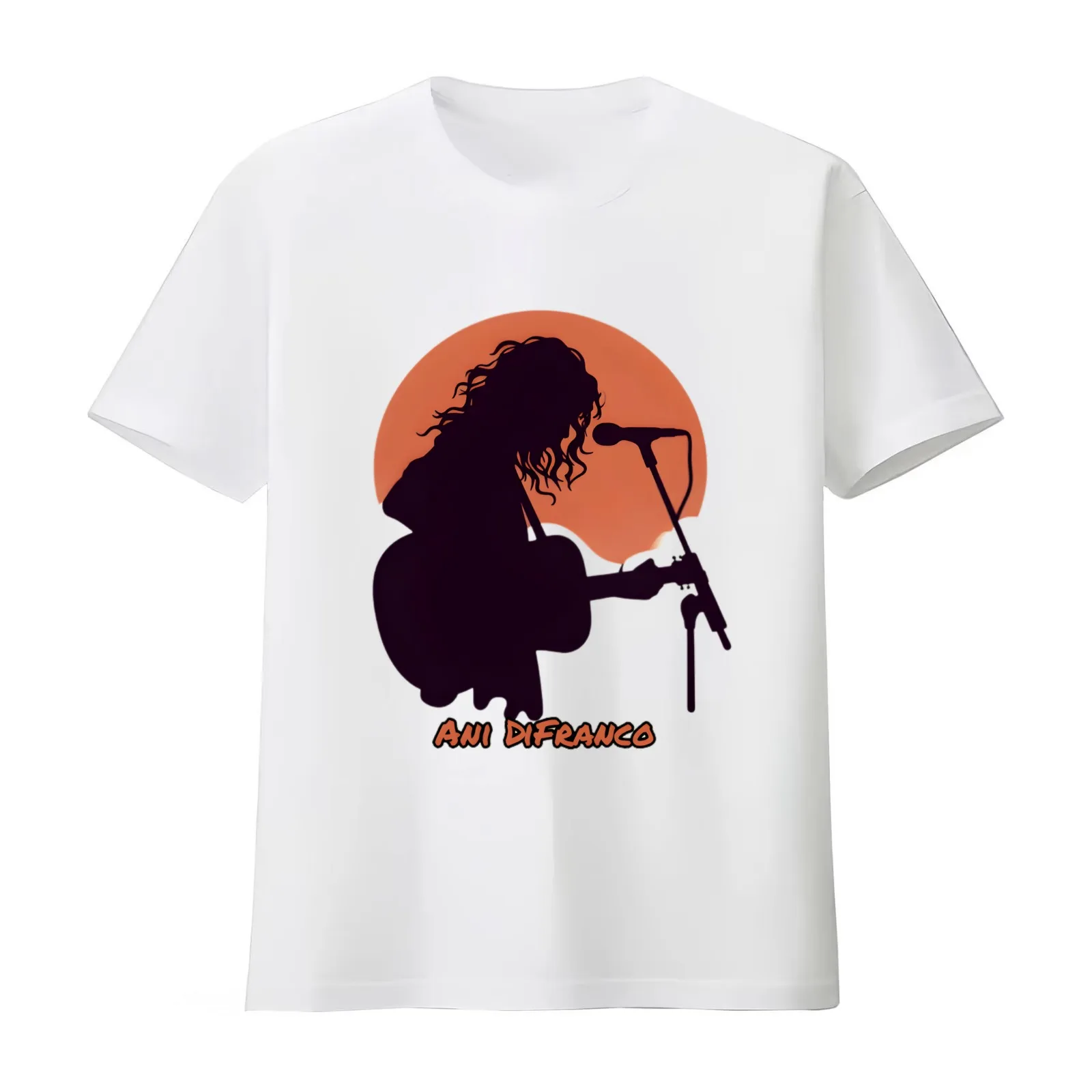 Ani difranco T-Shirt Summer Casual Cotton Tee Oversized Streetwear Tops Vintage Graphic Print Loose Fit Short Sleeve