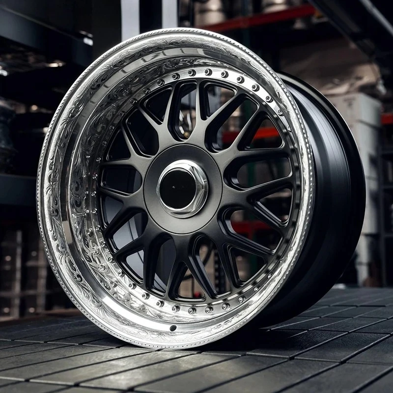 

Matt 3 Pieces Black Forged Alloy Wheels 19 20 21 22 24 26inch Wheels Muti Spokes 5x114.3 5x112 5x130 Car Wheel for B b