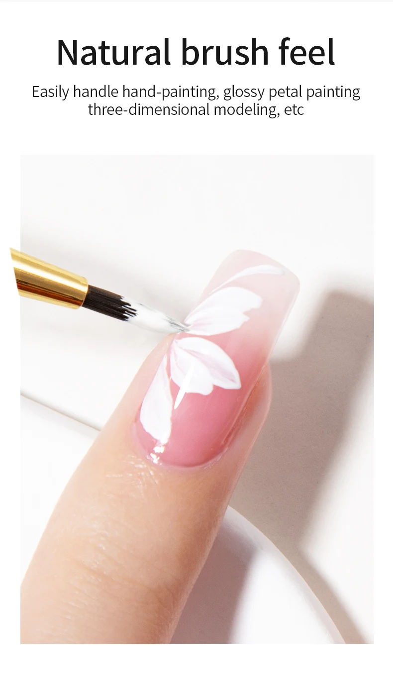 RS Nail Art Malerei Pinsel Acryl Linien Stift Streifen Gitter Blume Schmetterling Zeichnung Aquarell Pinsel DIY Design Maniküre Werkzeuge – Detail 2