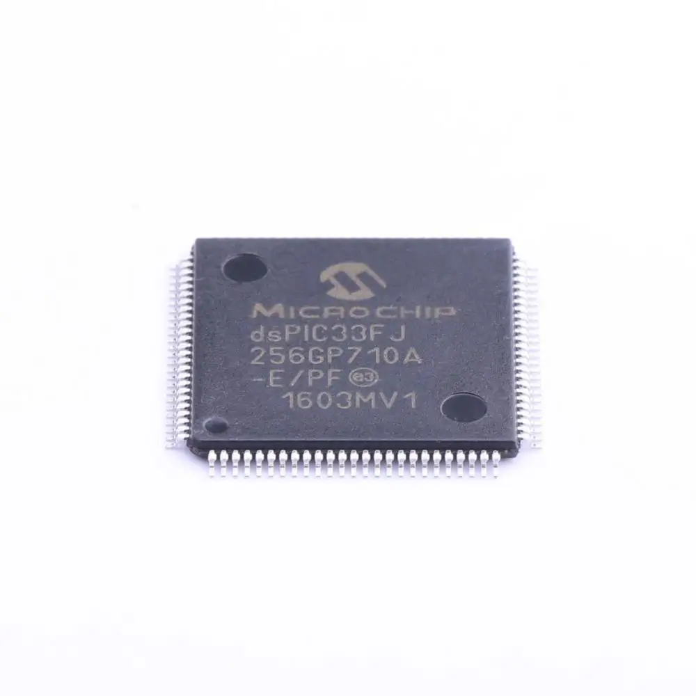 MCU 16-bit dSPIC33 dsPIC RISC 256KB Flash 3.3V 100-Pin TQFP Tray - Trays DSPIC33FJ256GP710A-E/PF