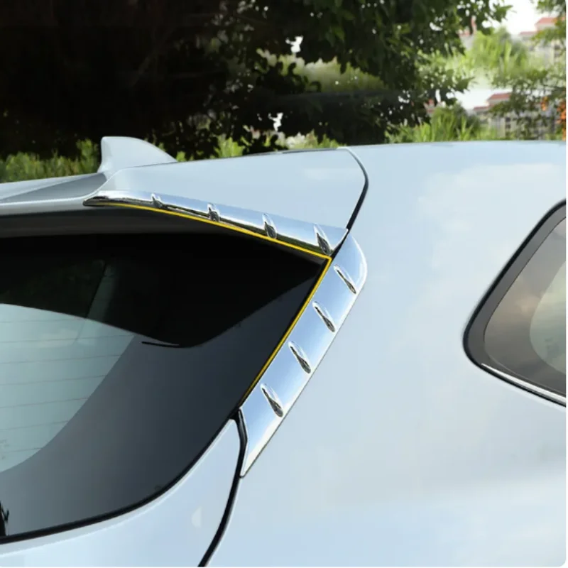 

For Toyota Highlander XU70 Kluger 2021-2024 Hybrid Car Rear Roof Trunk Spoiler Wing Tail Air Deflector Sequins Strips
