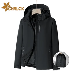 CHRLCK Women's 3 In 1 Thick Hiking Fleece Jacket Waterproof Winter Windbreaker Outdoor Warm Camping Jacket Women Windproof Coat