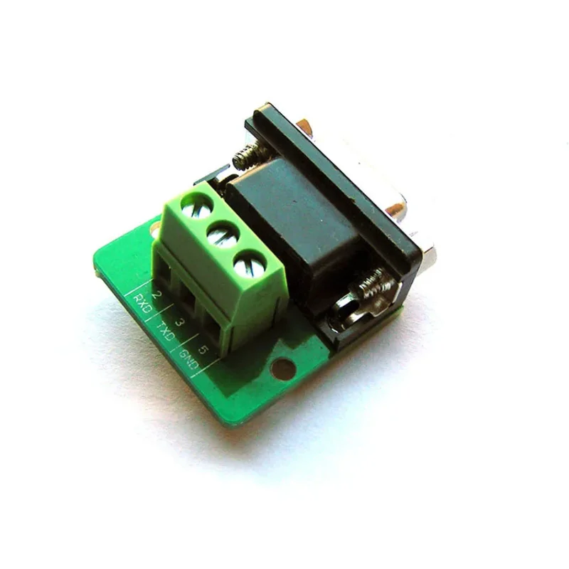 2 uds DB9 Terminal de puerto serie RXD TXD GND RS232 RS485 DB9 tuerca hembra