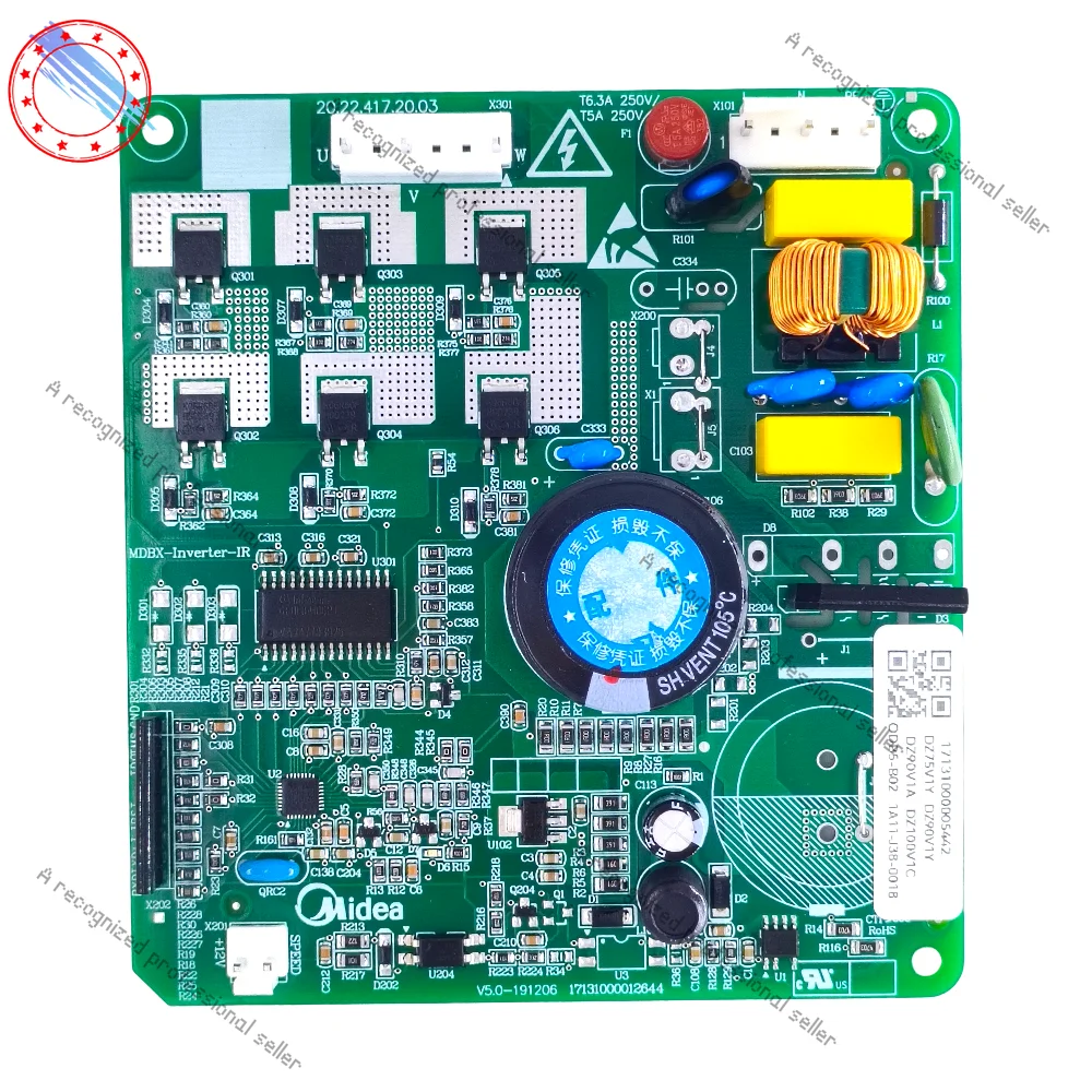 

New for Refrigerator compressor DZ90V1YDZ75V1Y variable frequency board drive board 17131000005442