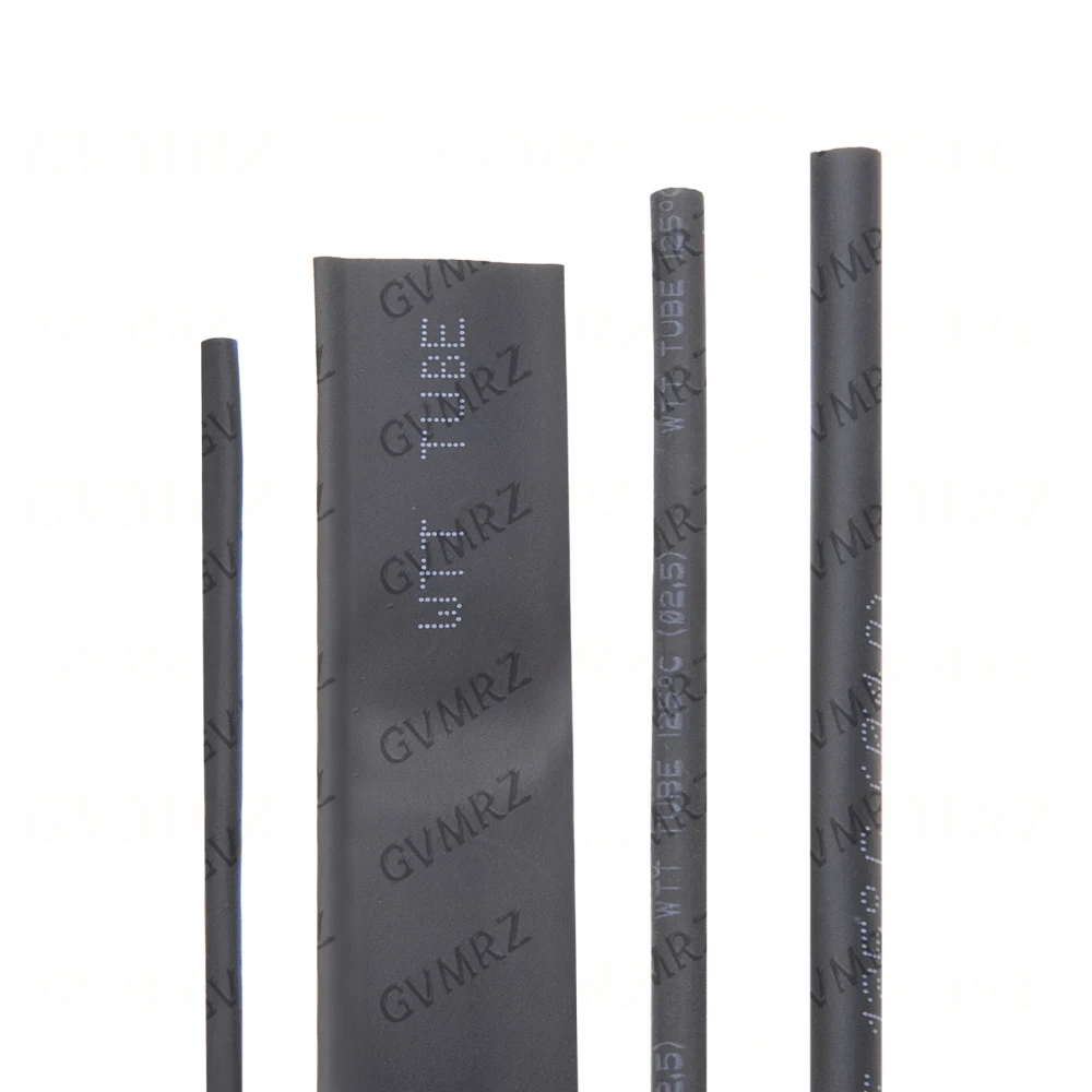 4mm 5mm 6mm Black Heat Shrinkable Tube 1mm 1.5mm 2mm 3mm 4mm 5mm 6mm 7mm 8mm 10mm Black Insulation Sleeve