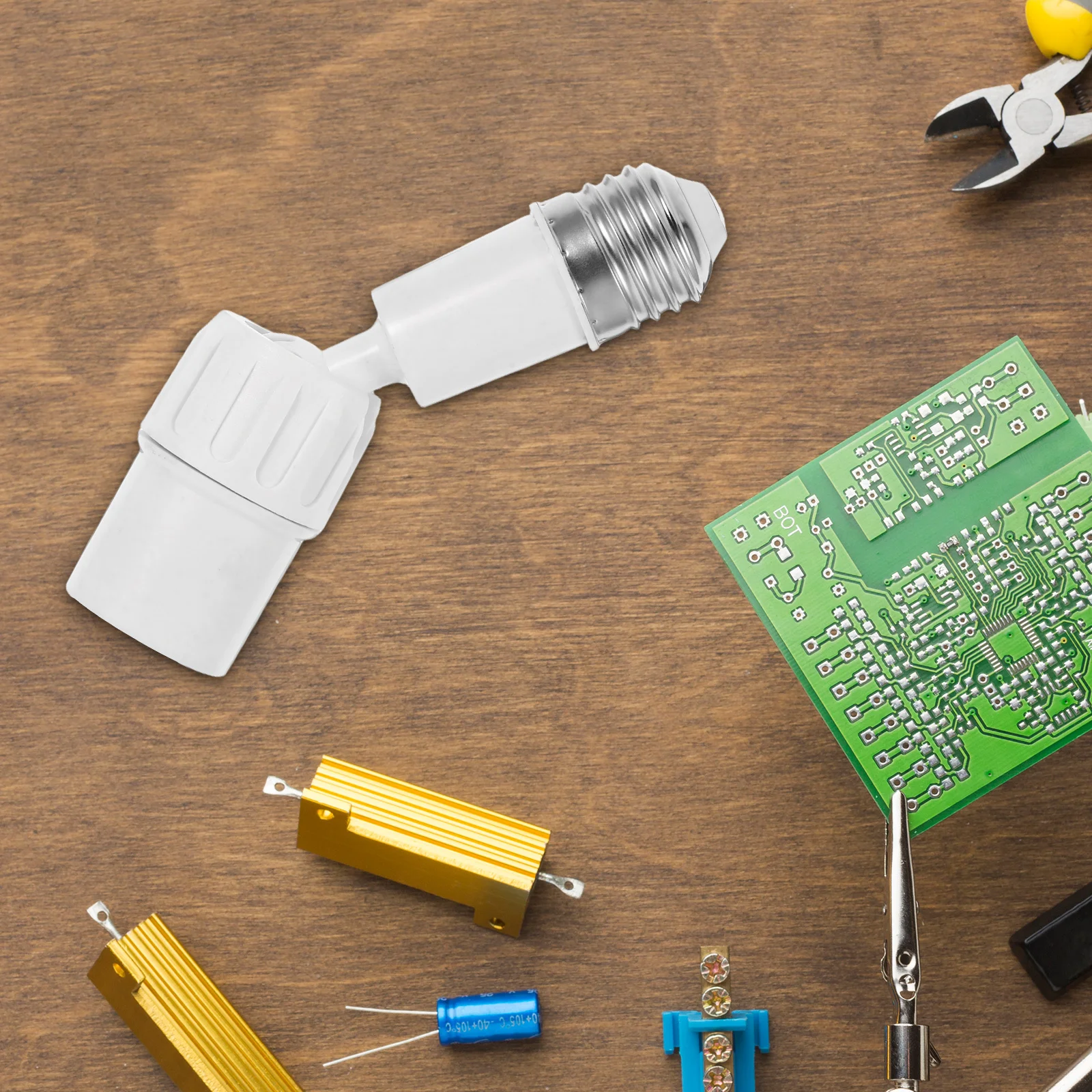 E27 إلى E27 مقبس الإضاءة موسع حامل لمبة قابل للتعديل محول لتركيبات الإضاءة المنزلية مصباح تركيب قطب