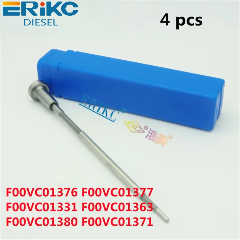 

ERIKC 4 PCS Auto Injector Common Rail High Pressure Valve F00VC01376 F00VC01377 F00VC01331 F00VC01363 F00VC01380 F00VC01371