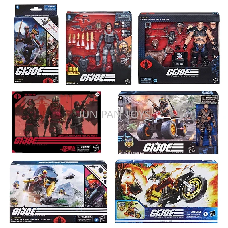 GI Joe serie clasificada Tiger Force Python Patrol Cobra Vypra Dreadnok Road Pig Rawkus Cobra HISS Wreckage Duke Ram figura 1 pieza