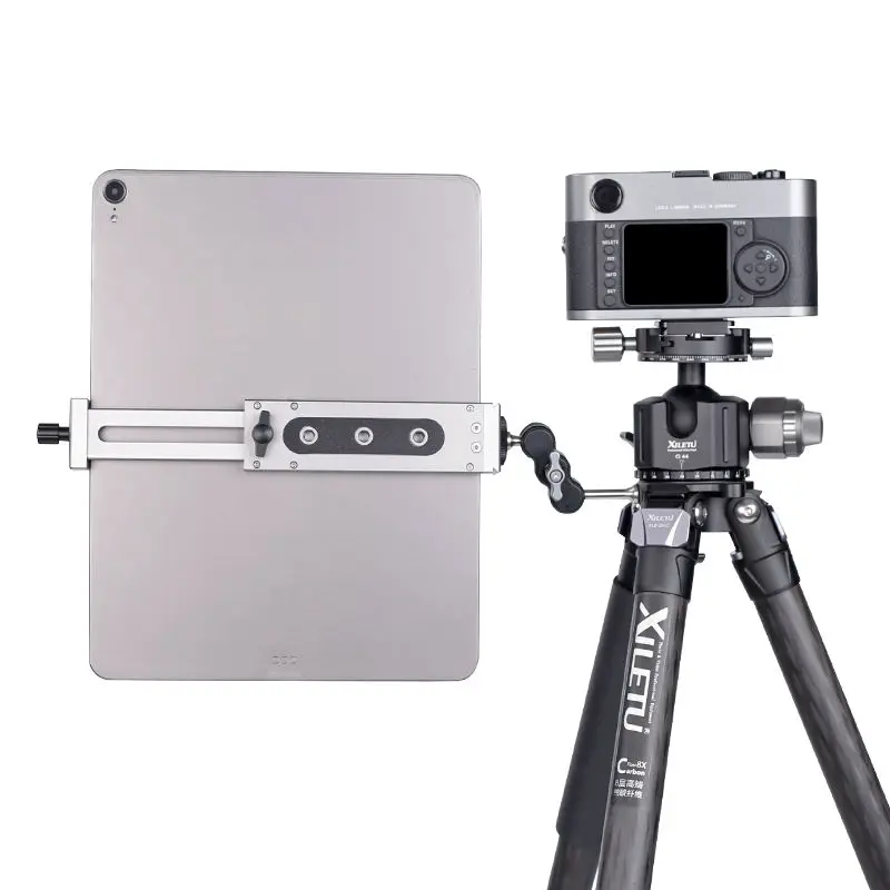 XILETU XJ-15 Universal Aluminum Alloy Tablet Phone Stand Holder Clip Tripod Adjustable Bracket for iPad Pro Air Mini Smartphones