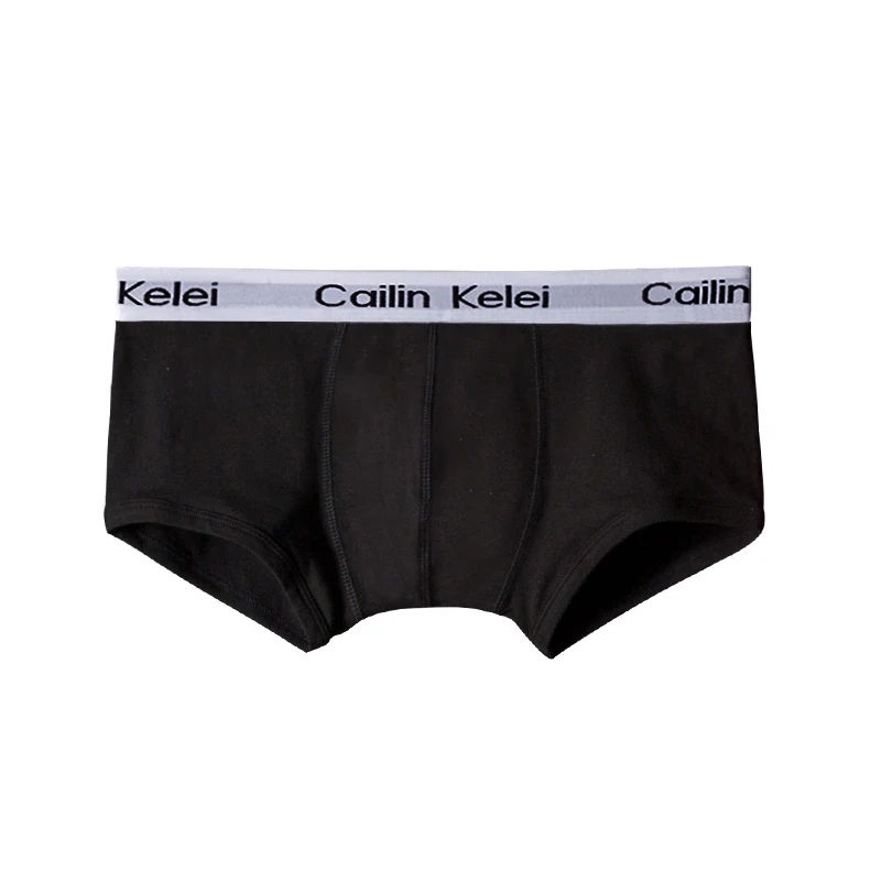 Cailin Kelei Brand Ready Stock Men\'s Mid Waist Thong Underwear Cotton Boxer Briefs Breathable U Convex For Comfortable Underwear