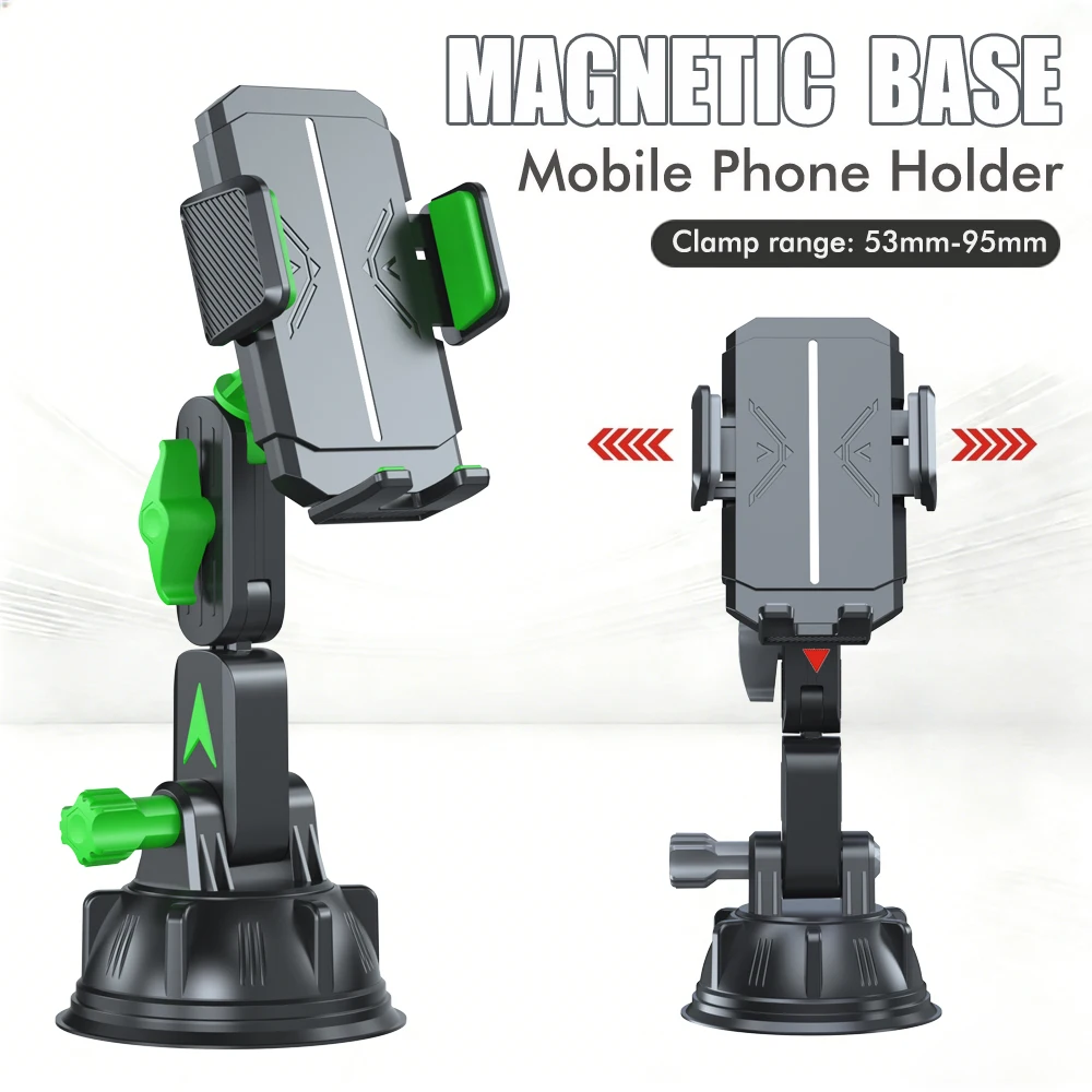 Car Mounting Bracket for Vehicles Universal Live Streaming Mount with Suction Cup First-Person View Silicone Base Phone Holder