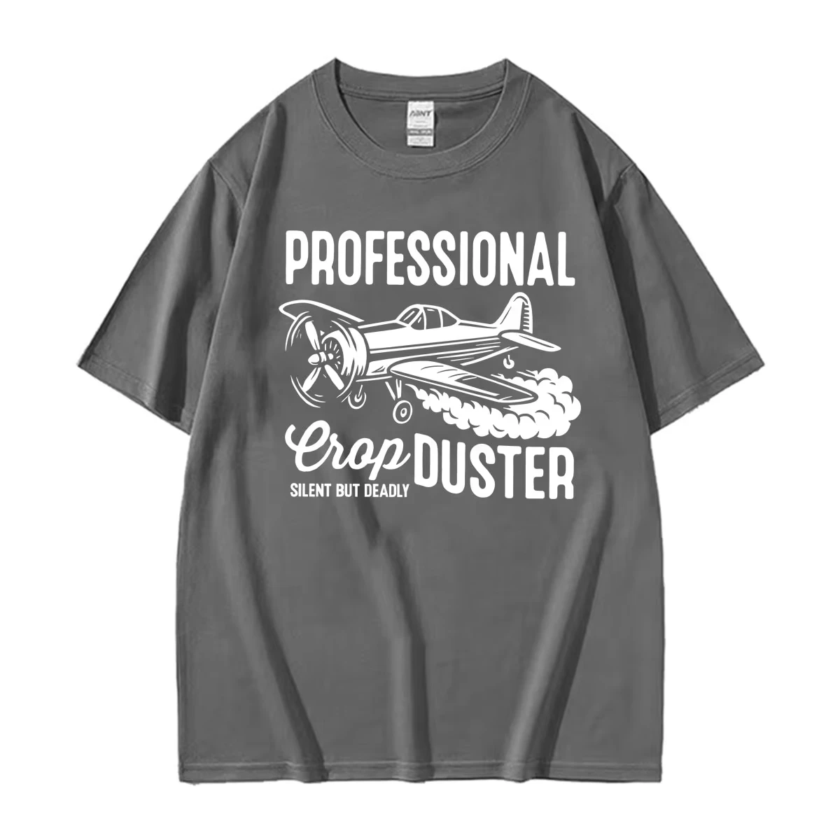 Professional Crop Duster Funny Print T Shirt Men Women Fashion Summer Pop Short Sleeve T-shirts Casual Cotton Oversized T Shirts