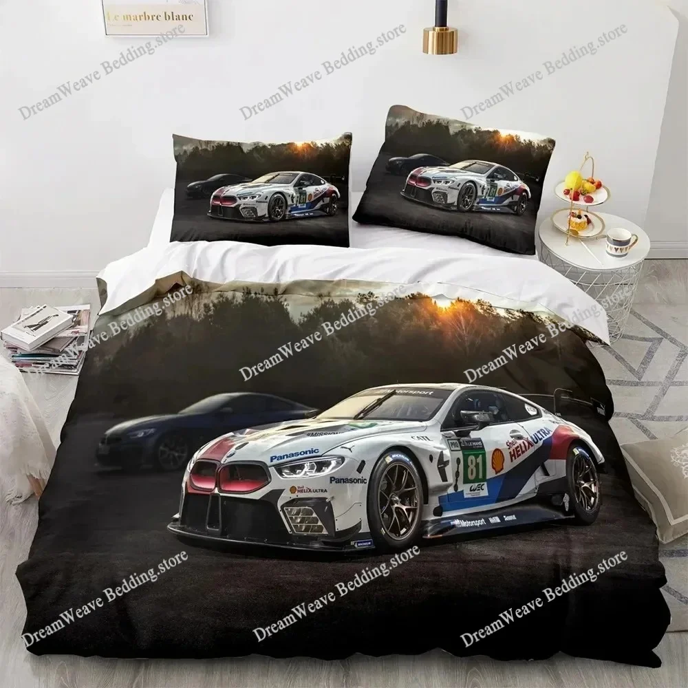 

Sports Car Duvet Cover Set Luxury High Quality 3D Printed Bedding Double Queen King Bedclothes Adults Boys Home Textile