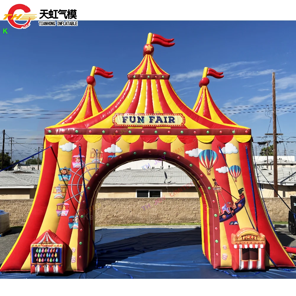 

Fast Door Ship Circus Inflatable Arch Gate with Blower Outdoor Inflatable Archway for Party Events Welcome