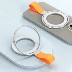 Suitable For Magnetic Single Ring 3 Sections 1Pcs Simplicity Iifting Phone Stand Wall Sticker With Strong Attraction Rotatable