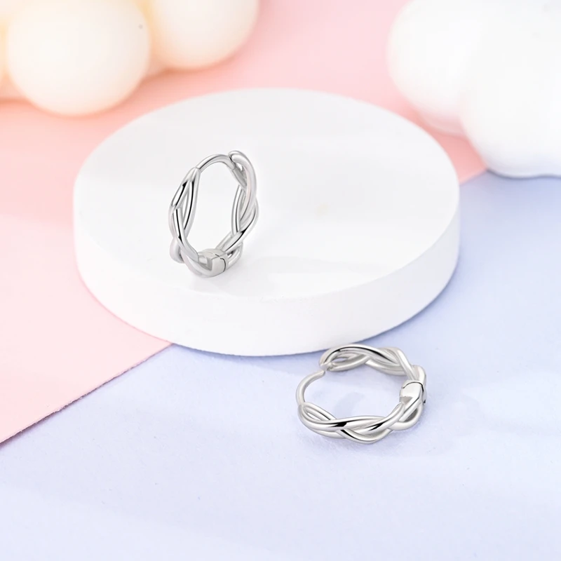 925 Sterling Silver Double Hoop Star Heart Series Jewelry Fashion Zircon Circle Hoop Earrings For Women Jewelry Gift Accessories