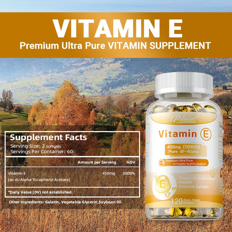 Vitamin E - Mengurangi Garis Halus dan Keriput, Meningkatkan Elastisitas Kulit, Mendukung Anti Penuaan, Meningkatkan Hidrasi Kulit, Kesehatan Mata