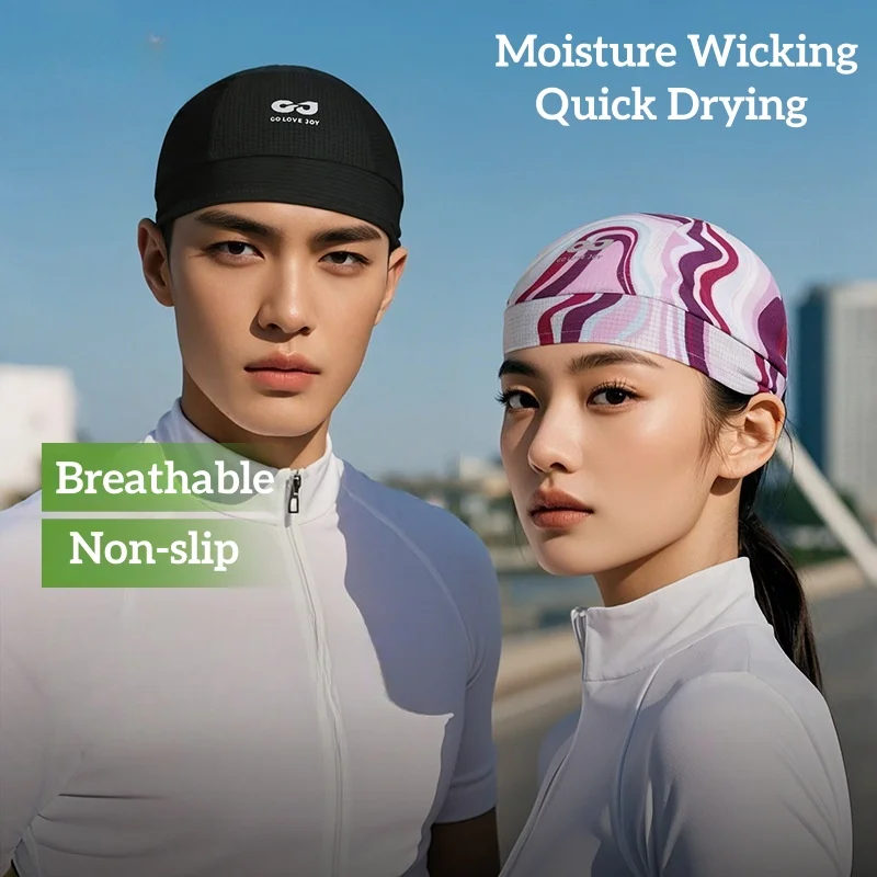 

Sunscreen Quick Dry Camouflage Melon Peel Hat Ice Silk Riding Beanie Helmet Lined Hat Men Women Soft Breathable