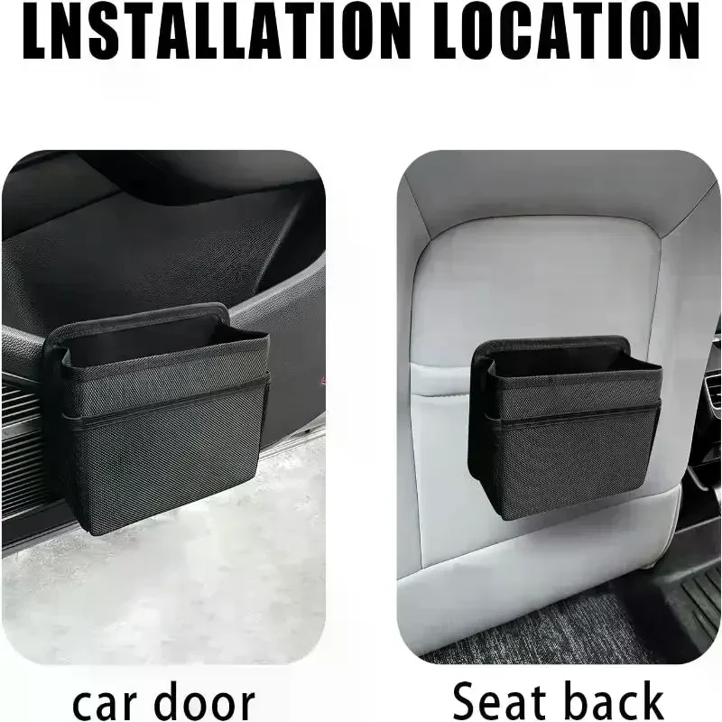 Bolsa de almacenamiento colgante para coche, de tela Oxford, plegable, de gran capacidad, para bebidas, pañuelos, pequeños aparatos, para la mayoría de los coches