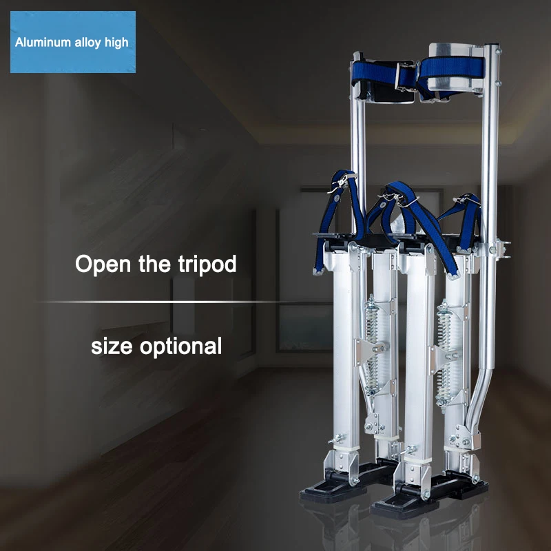 Aluminum alloy stilt ascender Household mobile ladder interior decoration tripod Heightening machine shoes