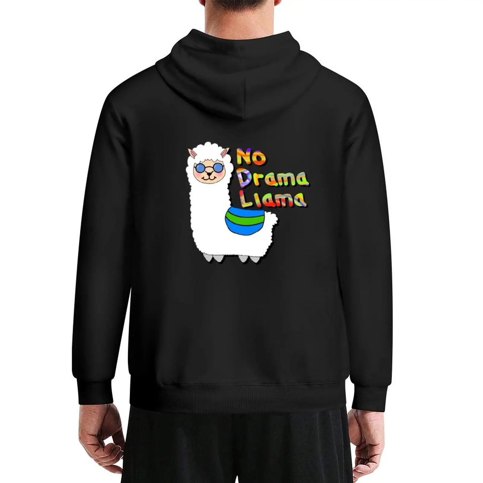 

No drama llama Hoodie men's clothing mens designer clothes aesthetic clothing korean autumn clothes hoodies and sweatshirts new