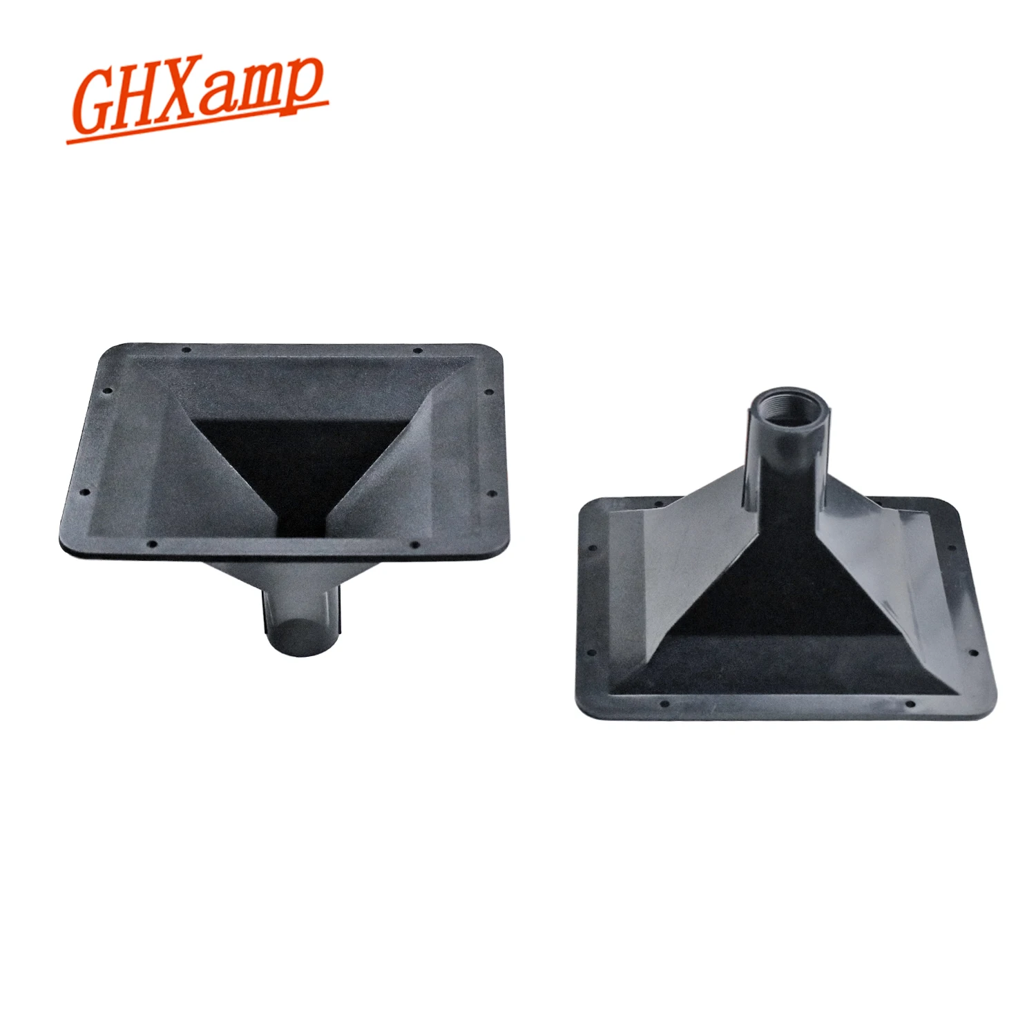 GHXAMP 238*197mm ABS Plastic Tweeter Horn Shell Barrel High Pitched Stage Speaker Sound Accessory Enclosure 34mm Screw Mouth 2PC