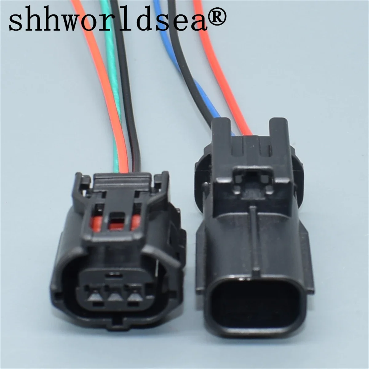 shhworldsea 0.6mm 3pin Female Headlight Lamp Camshaft Sensor Plug Connector With Wire Pigtail For Toyota  6189-1129