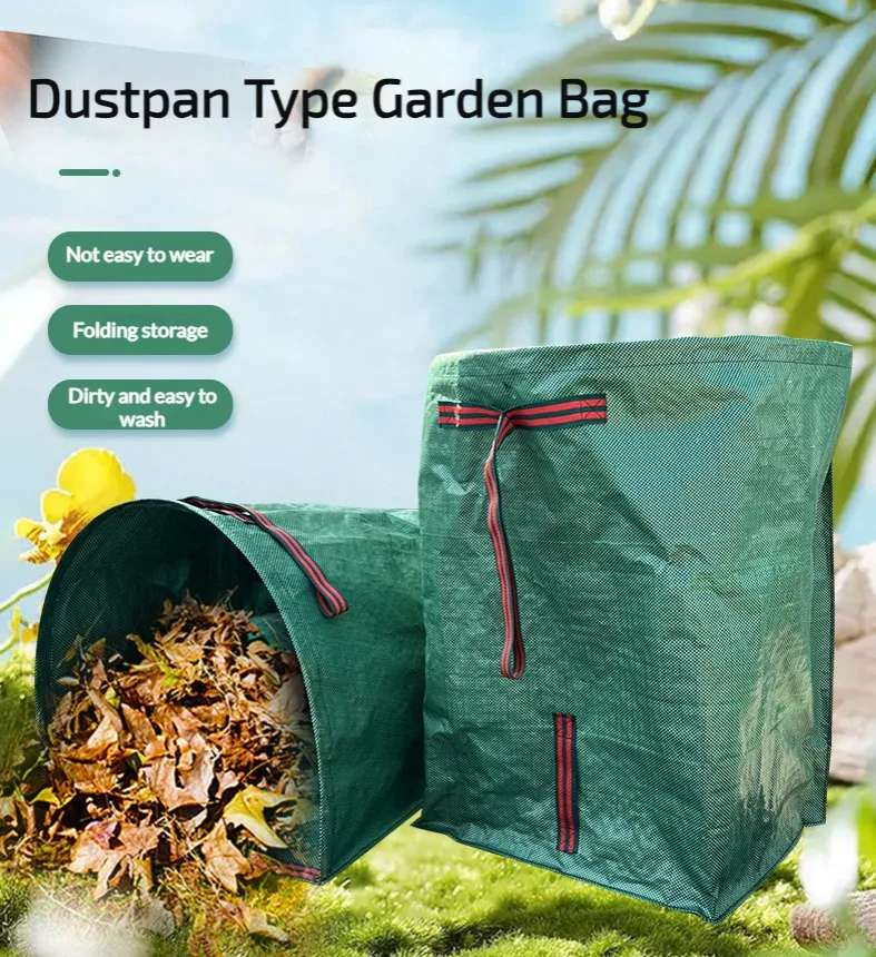 

Large Yard Dustpan with Handle Tray-Type Gardening Bags Reusable for Easy Waste Collecting Trash Leaf Containers Waste Bin
