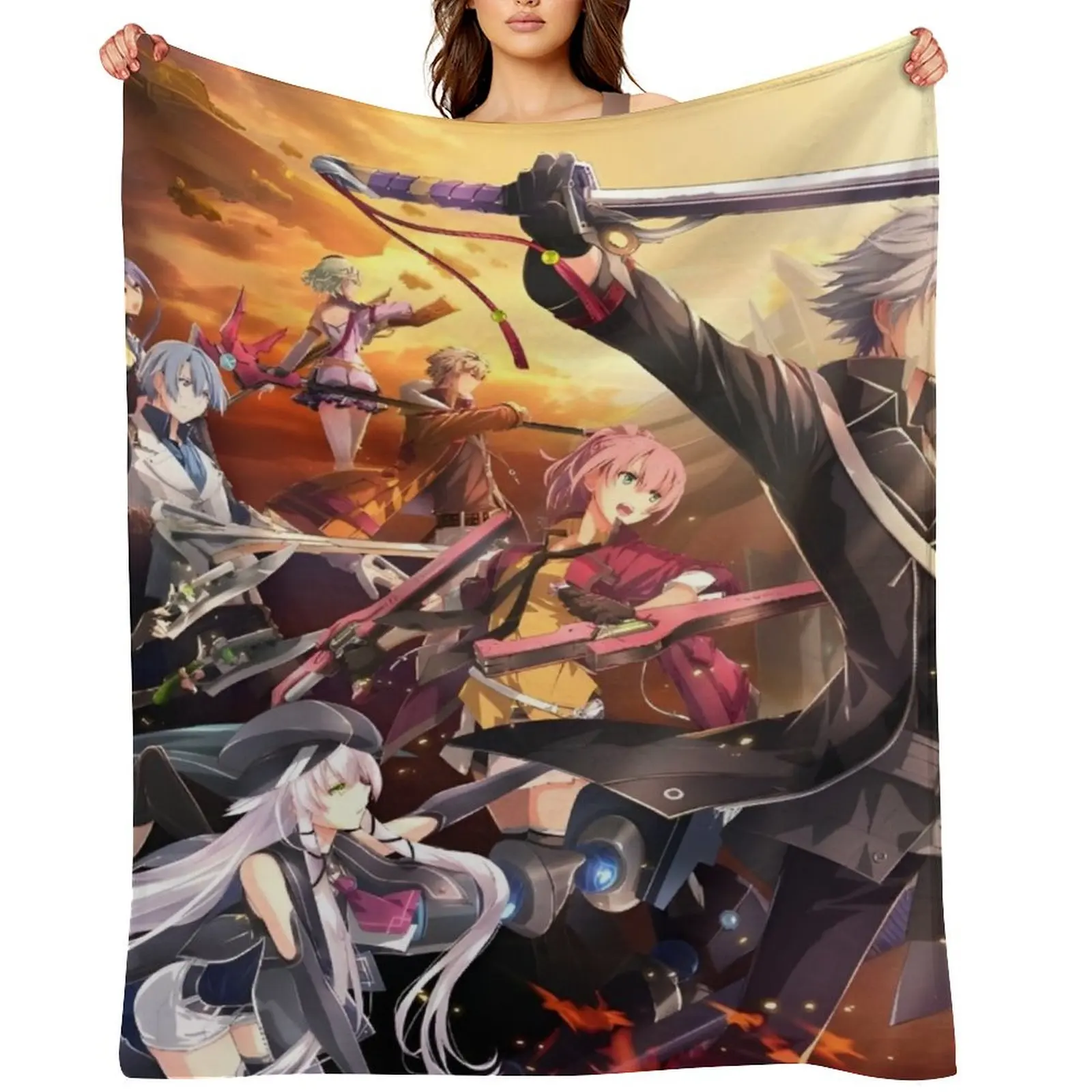 

Legend of Heroes - Trails of Cold Steel Throw Blanket Picnic Decorative Beds Hairy Vintage Blankets