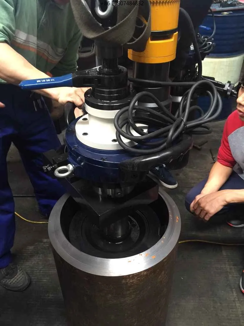Different Tube Pipe Water Wall Boilerplants Industries OD Compact Auto Beveling Machine for