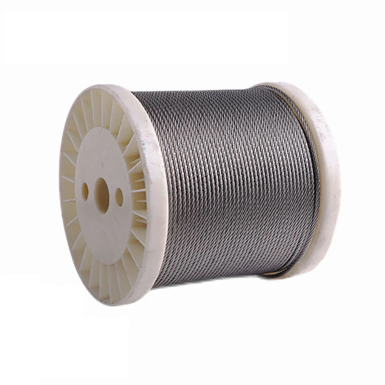 Hot Sale Ss 316 Marine Rope 3Mm 20Mm 22Mm 24Mm 1X19 7X7 7X19 6X19 6X26 19X7 Stainless Steel Wire Rope