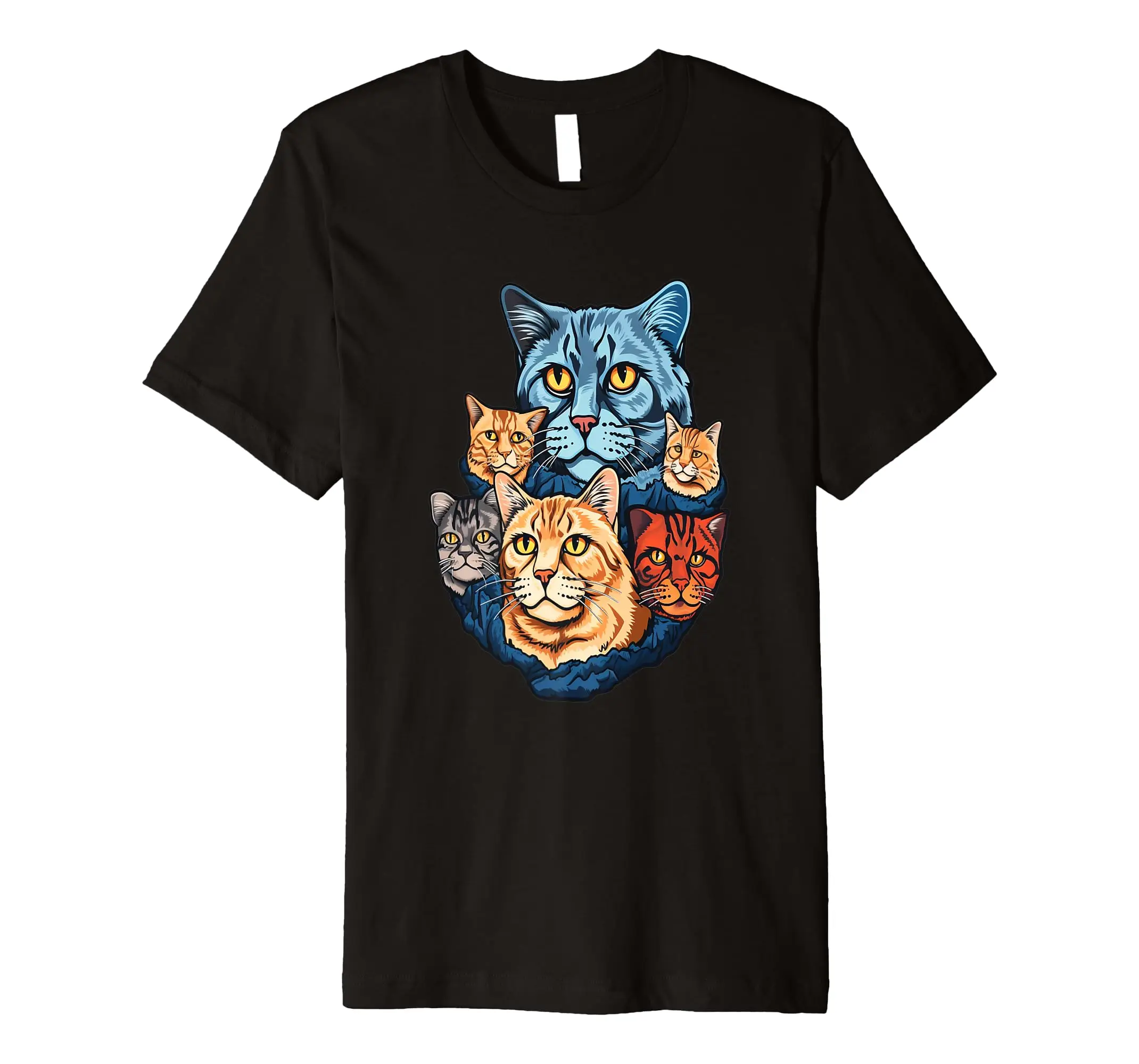 Cat Graphic With A Cute Kitty Animal Face For Pet Lovers Premium T-Shirt