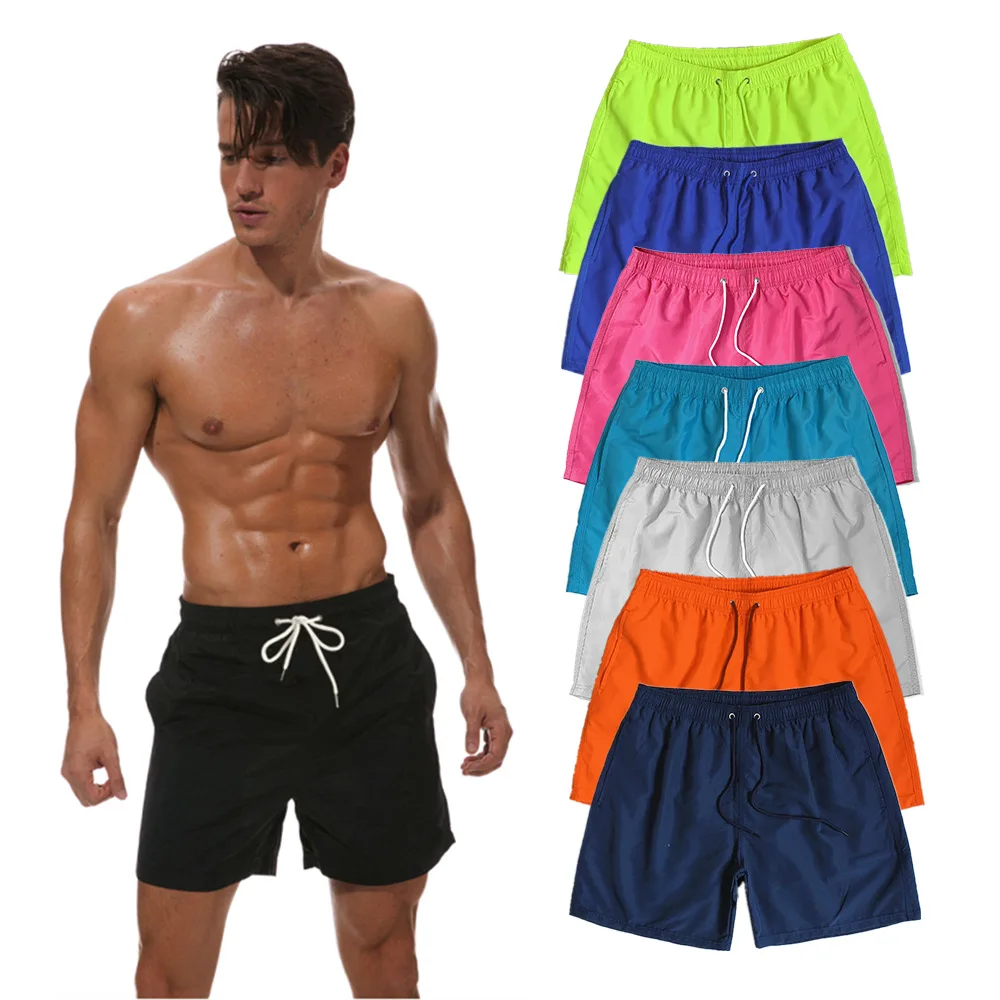 Quần Short Nam Tập Gym Tập Thể Dục Chạy Thể Thao Quần Short Nam Thể Hình Tập Quần Short Cử Tạ Dài Thấm Hút Mồ Hôi Cho Mùa Hè Đồ Bơi