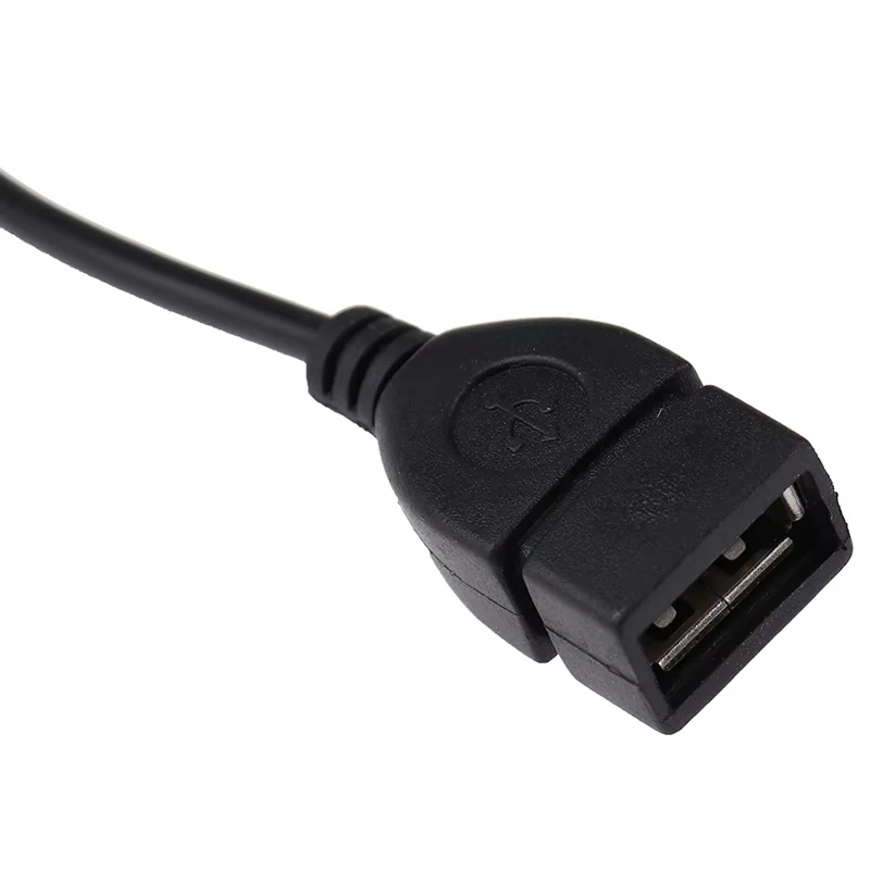 3.5mm Car AUX Audio Cable To USB Audio Cable Car Electronics For Play Music Car Audio Cable USB Headphone Converter Black