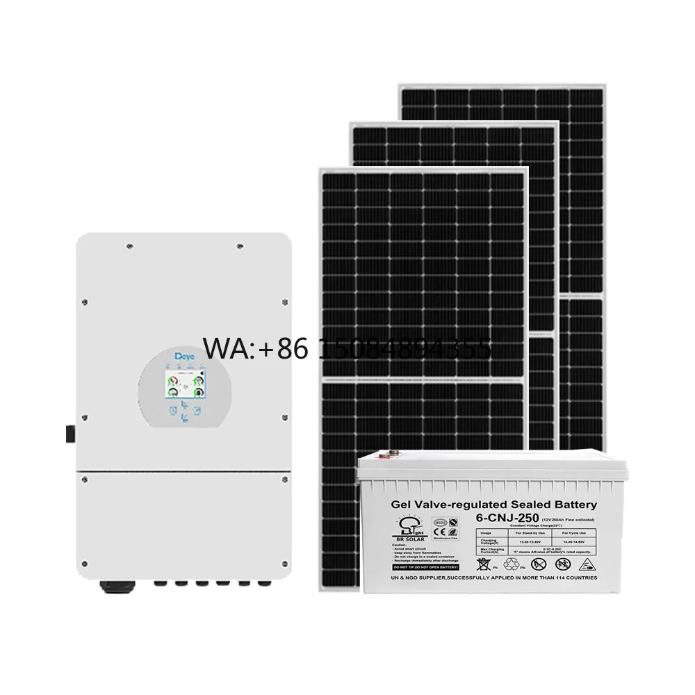 SOLAR 10KW All-in-One Hybrid Solar Power System with Lithium Battery Home Full Set 20KW MPPT Controller