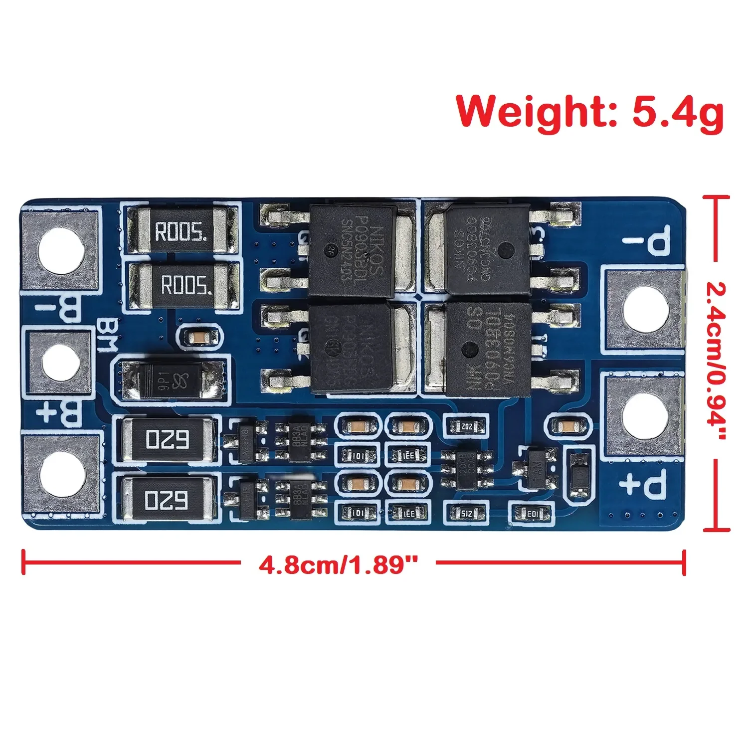 HX-2S-JH20 BMS 2S 7.4V 10A 18650 Lithium Battery Protection Board 8.4V Balanced Function Overcharged Protection Good