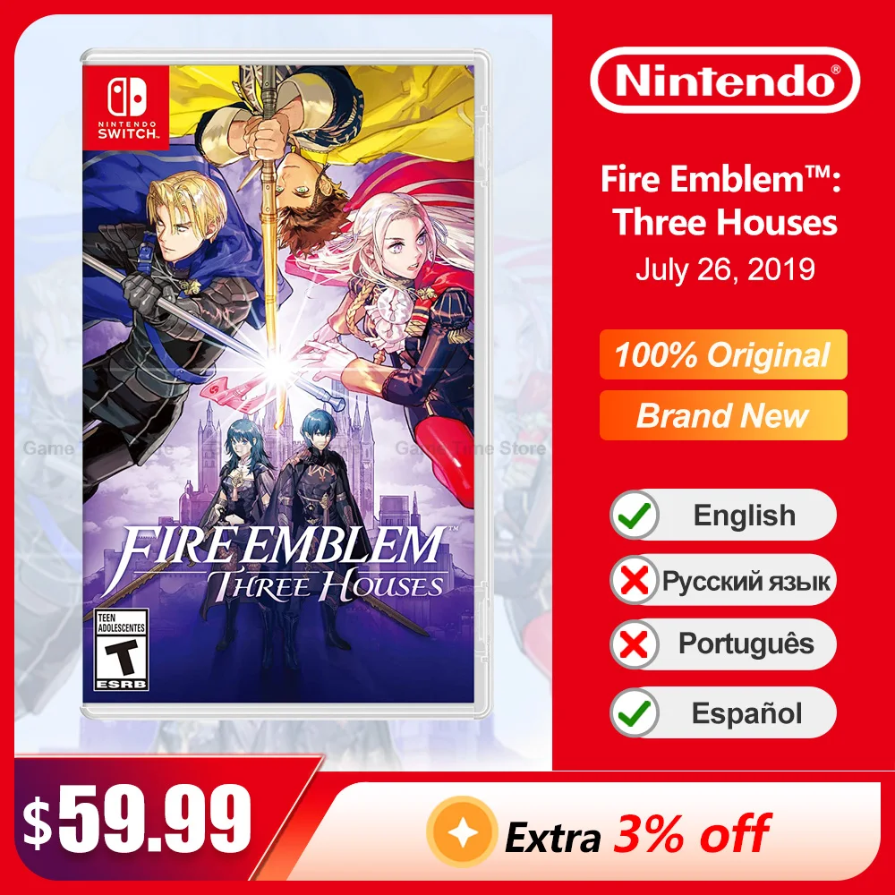 

Fire Emblem Three Houses Nintendo Switch Game Deals 100% Official Original Physical Game Card RPG Genre for Switch OLED Lite