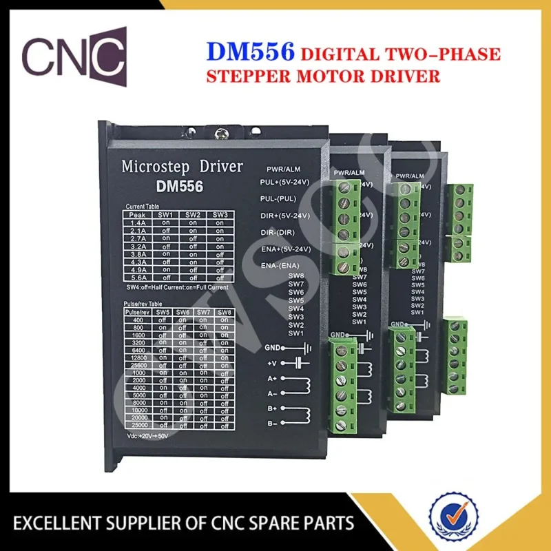 3PCS DM556 Digital driver 2 phase 5.6A for 57 86 NEMA23 NEMA34 Stepper Motor Controller