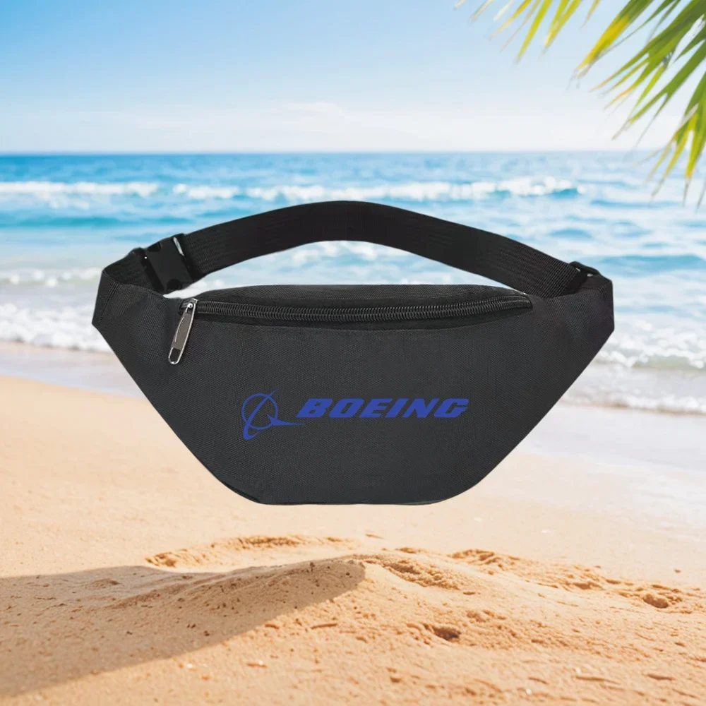 Boeing Logo Stylish Men's Wallet Waist Backpack Crossbody Chest Bag Street Casual Sporty Fashionable Simple Unique Printed Desig