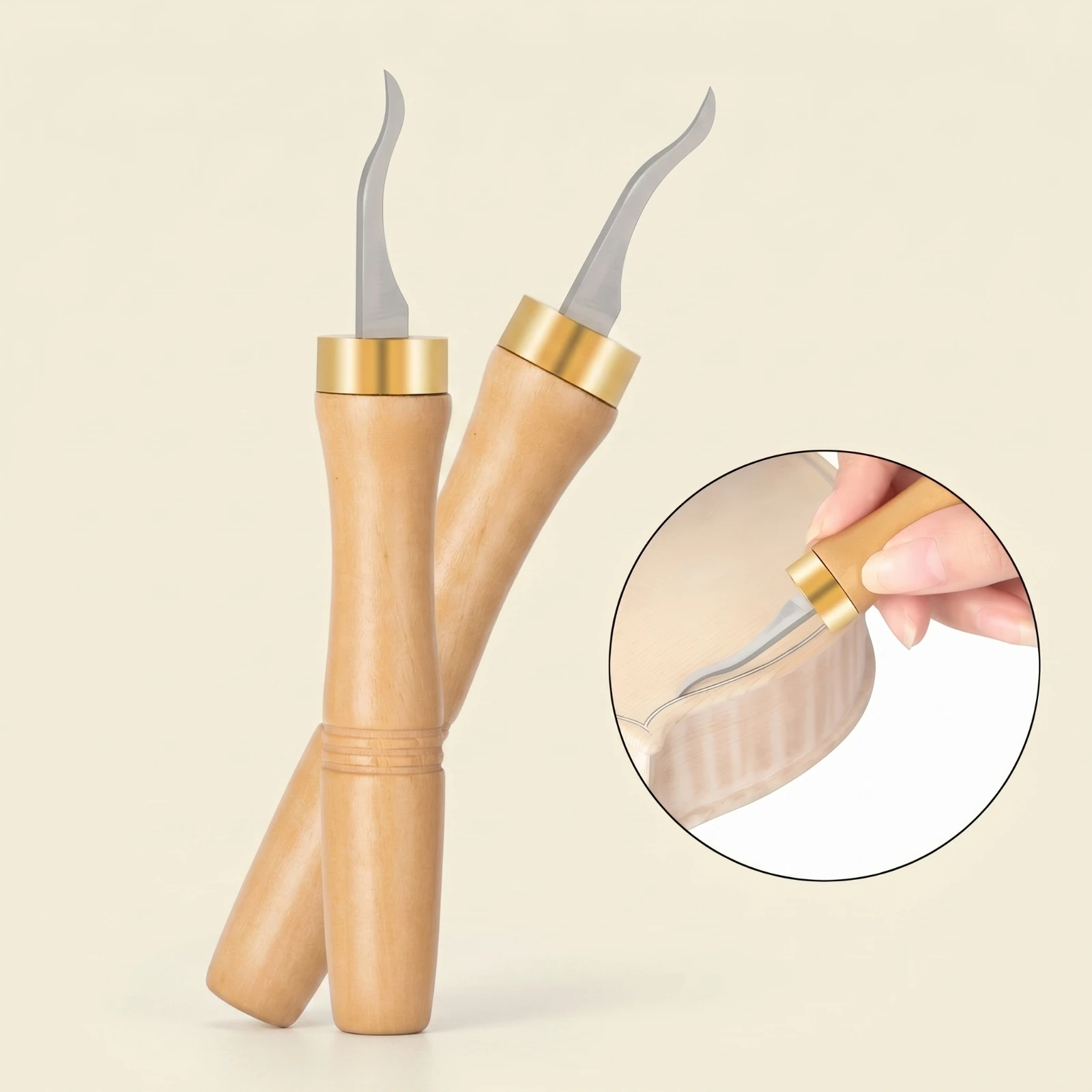 Purfling Cutter Accurate Violin-Making Tool with Wooden Handle for Luthiers, Lutherie, Instrument Setup