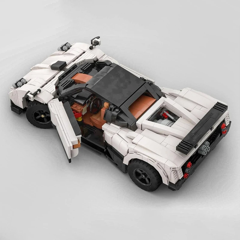 MOC 202269 Technical 10 in 1 White Super Sport Vehicle Compatible 10295 Building Block Brick Puzzle DIY Toys Christmas Gifts Kid