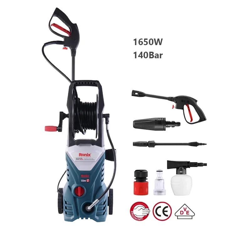 

for Hot Sale Ronix Model RP-U141 140Bar Long Range Oil Stain Smear Remove Professional Car Washing Machine High Pressure Washer