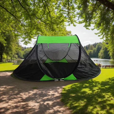 Tenda da campeggio all'aperto per 1-2 persone, pergola completamente automatica ad apertura rapida, tenda antizanzare, tenda da campeggio pieghevole