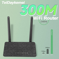 Router 300M Wireless Wifi Range Repeater With 5*6dBi High Gain Antennas Wider Coverage Wi-Fi Extender For Home Office