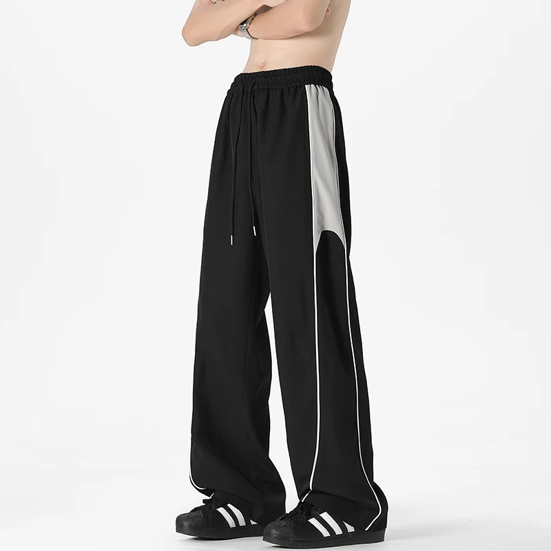

Mens Cargo Pants Casual Waist Sports Trousers Y2K Men Streetwear Wide Leg Joggers Pants Harajuku Pantalones Hombre 2024