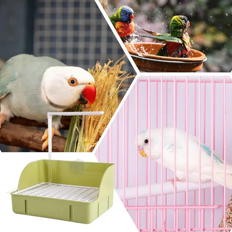 Pet Bird Bath For Cage Electric Bathtub For Birds Multi-Purpose Bathing Tool For Peonies Medium Parrots Budgies Parakeets