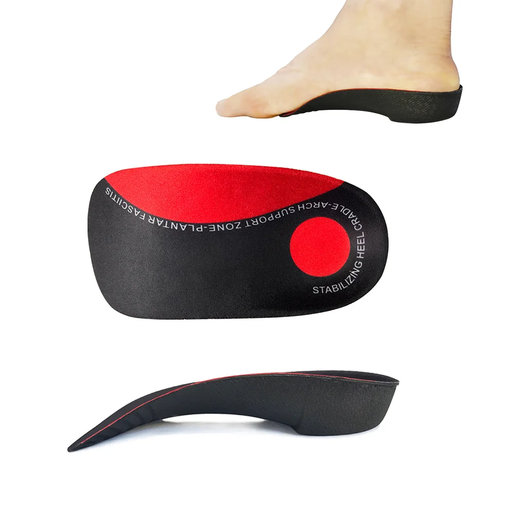 

1Pair Unisex Arch Correction Insoles Eva Material Heel Support Shoe Cushions Shock Absorbing Plantar Fasciitis Insoles Size S