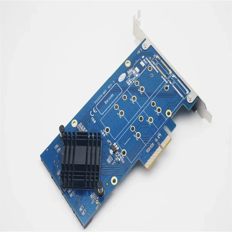 

Четырехпортовая карта SATA 3.0 PCI-e RAID HyperDuo 4 порта SATA 6 Гбит/с 3.0 SSD HDD Карта PCI Express Встроенный расширяющийся радиатор RAID0