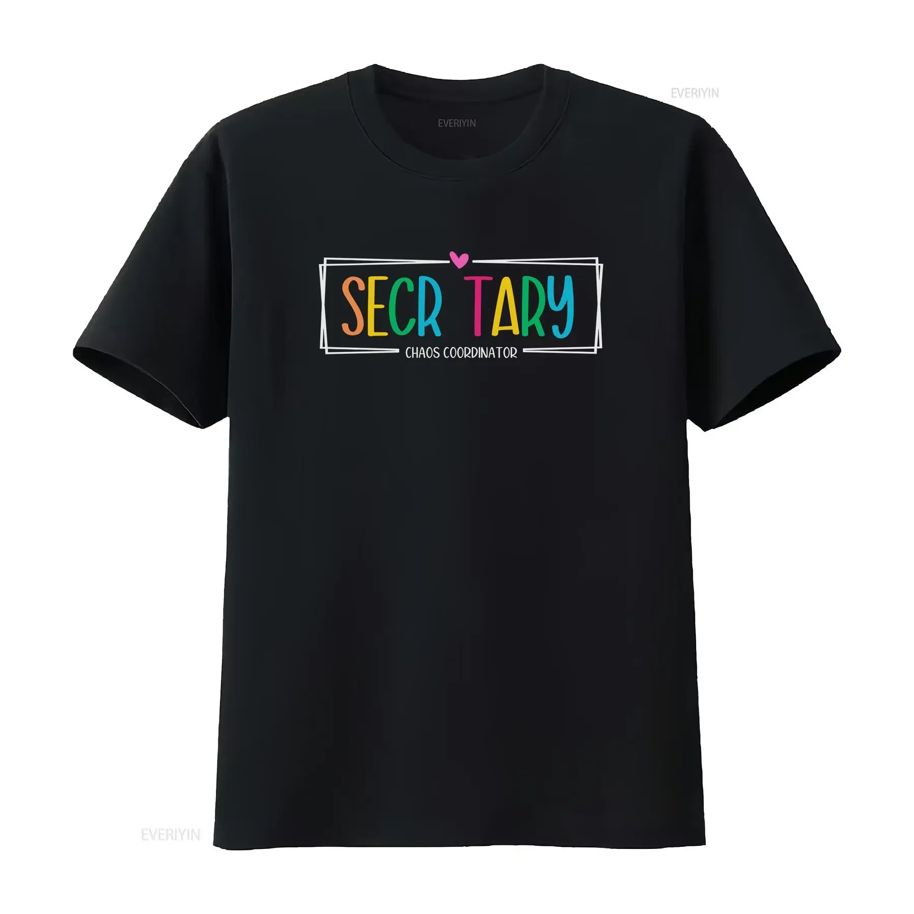 School Secretary T Shirt Office Teacher Staff Elementary vintage Washed fashion Top For Everyday Wear Breathable graphic Casual