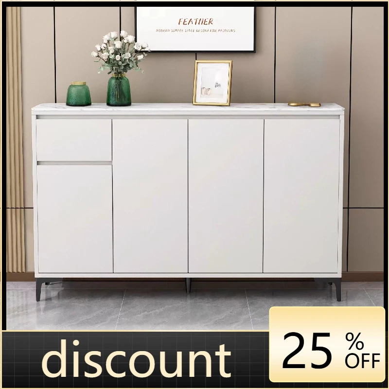 

LMM Modern Simple Slate Solid Wood Shoe Cabinet Home Door Storage Locker